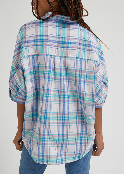 Lee Relaxed One Pocket Shirt Plum Check - L51ASTA39