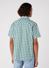 Wrangler Short Sleeve Western Shirt Bayberry Green - W5H84MG26