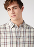 Wrangler One Pocket Shirt Worn White Check - W5A25QW02 Wrangler One Pocket Shirt Worn White Check - W5A25QW02