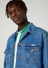 Meska Kurtka Dzinsowa Wrangler Anti Fit Jacket Blue Eyes Blue - W459DNY96