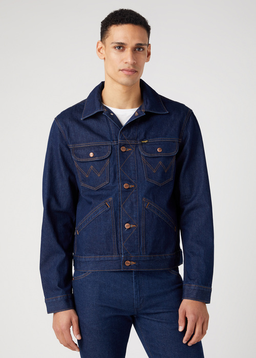 Wrangler 124mj Western Jacket - Rinse W4MJ73401 112341042