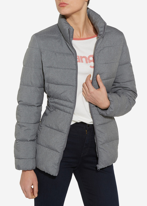 Wrangler Short Puffer - Mid Grey Mel W4104V537