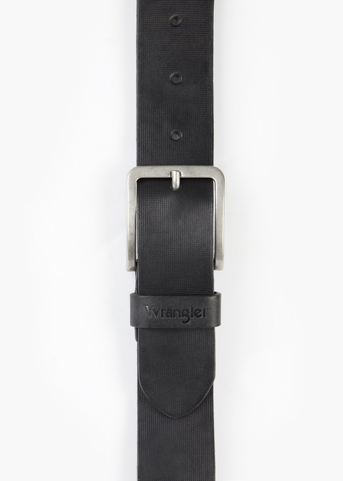Pasek Meski Wrangler Structured Belt Black - W0F1U1100