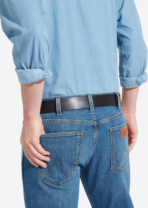 Pasek Mski Wrangler Kabel Logo Black - W00108100