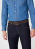 Wrangler Basic Stitched Belt Brown - W0081US85 Wrangler Basic Stitched Belt Brown - W0081US85