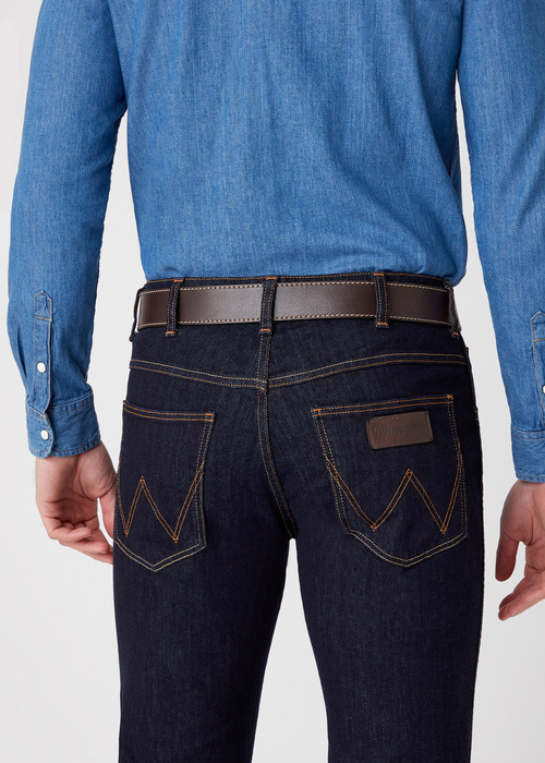 Wrangler Basic Stitched Belt Brown - W0081US85