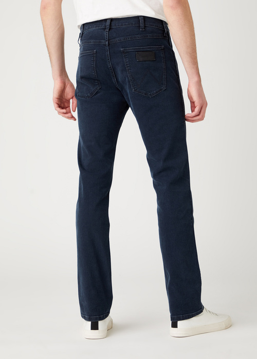 Meskie Spodnie Dzinsowe Wrangler Greensboro Iron Blue - W15QLT35X