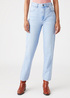 Damskie Spodnie Dzinsowe Wrangler Mom Jeans Ice Baby - W246PI41V