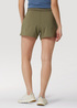 Damskie Szorty Materialowe Wrangler Mix Material Shorts Dark Olive - WB2A94X45