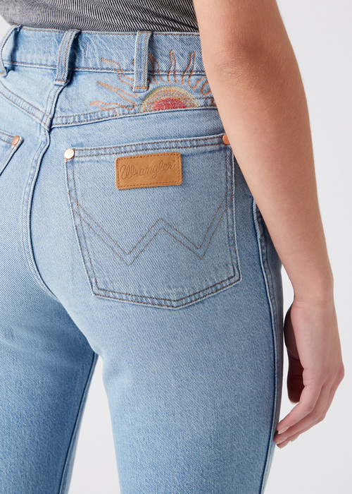 Damskie Spodnie Dzinsowe Wrangler Westward Sunrise - W2H33841A
