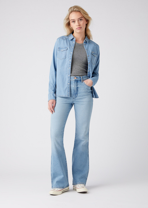 Damskie Spodnie Dzinsowe Wrangler Westward Sunrise - W2H33841A