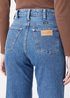 Damskie Spodnie Dzinsowe Wrangler Mom Straight Winter Hue - W27M16Z18