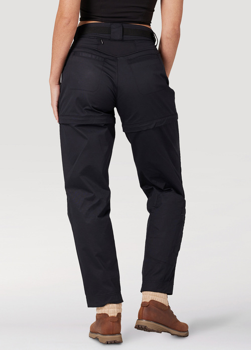 Damskie Spodnie Materialowe Wrangler Atg All Terrain Gear Packable Zipoff Pant Black - WA2NBM100