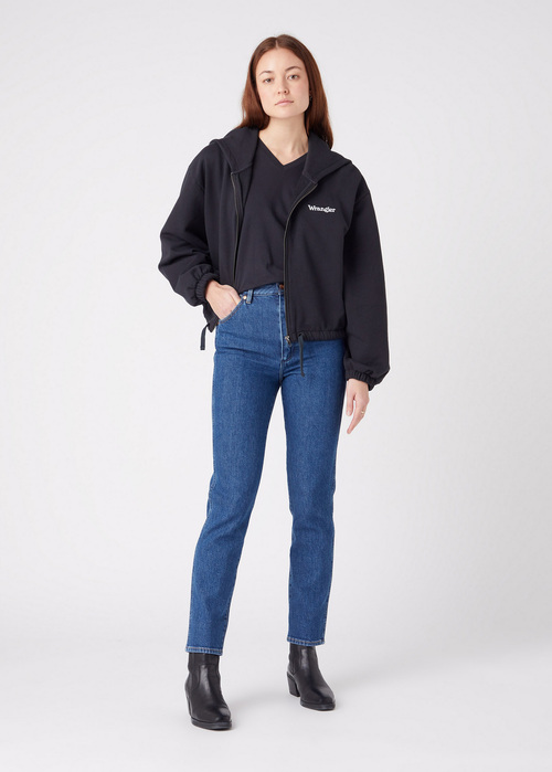 Damskie Spodnie Dinsowe Wrangler Walker Raincloud - W2HC38X26