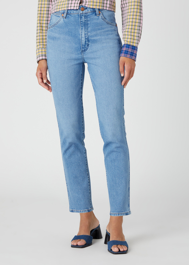 Damskie Spodnie Dzinsowe Wrangler Walker No Intentions - W2HC68228