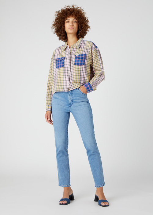 Damskie Spodnie Dzinsowe Wrangler Walker No Intentions - W2HC68228