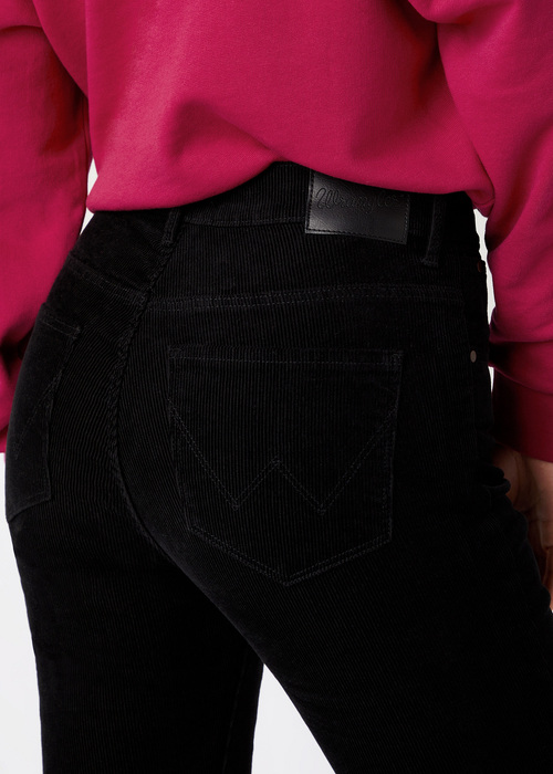Damskie Spodnie Dzinsowe Wrangler High Skinny Black - W27HWL100