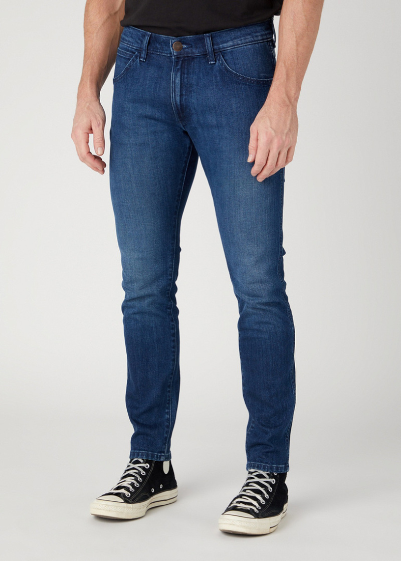 Meskie Spodnie Dzinsowe Wrangler Bryson Blue Ring - W14XOC42G