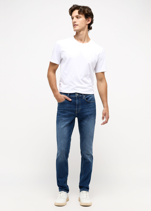 Meskie Spodnie Dzinsowe Mustang Jeans Orlando Slim Denim Blue 783 - 1013708-5000-783
