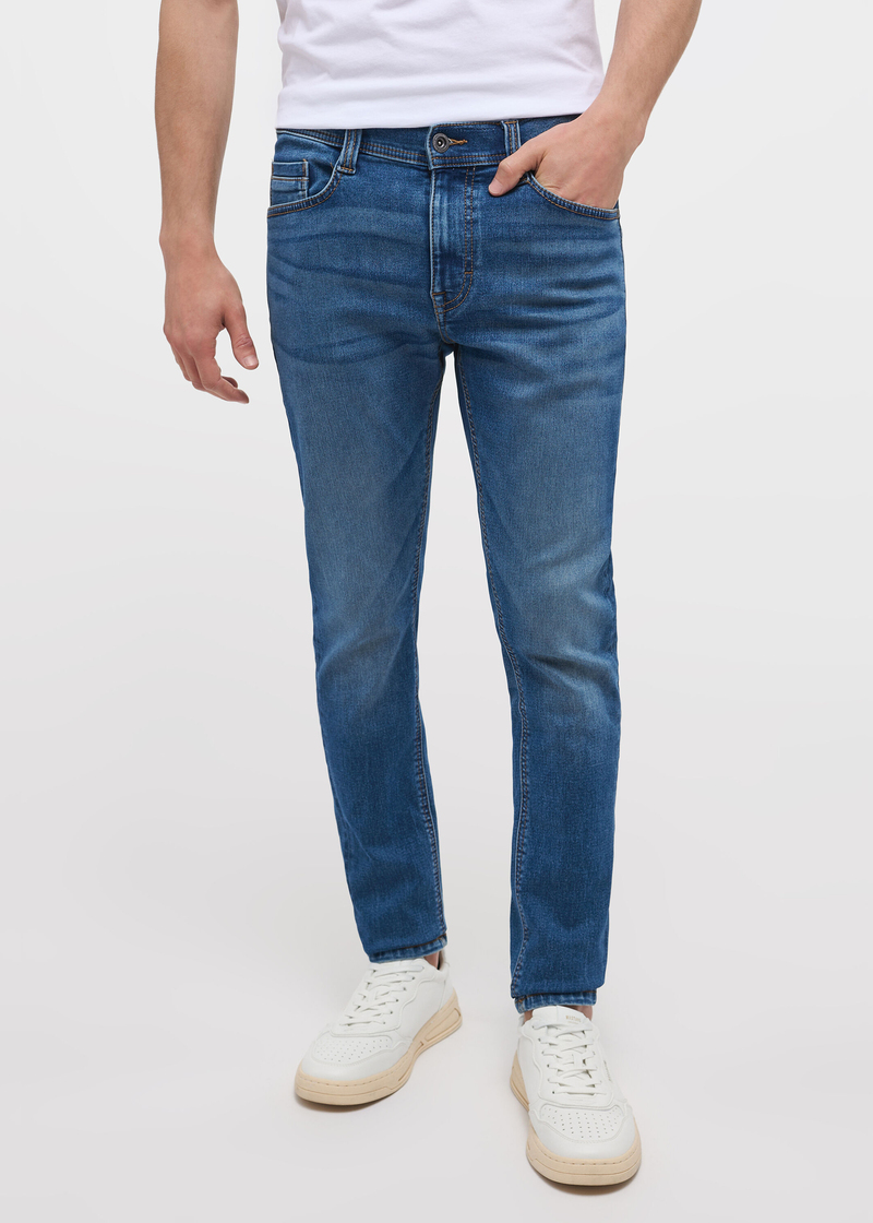 Meskie Spodnie Dzinsowe Mustang Jeans Oregon Slim K Denim Blue - 1013712-5000-783