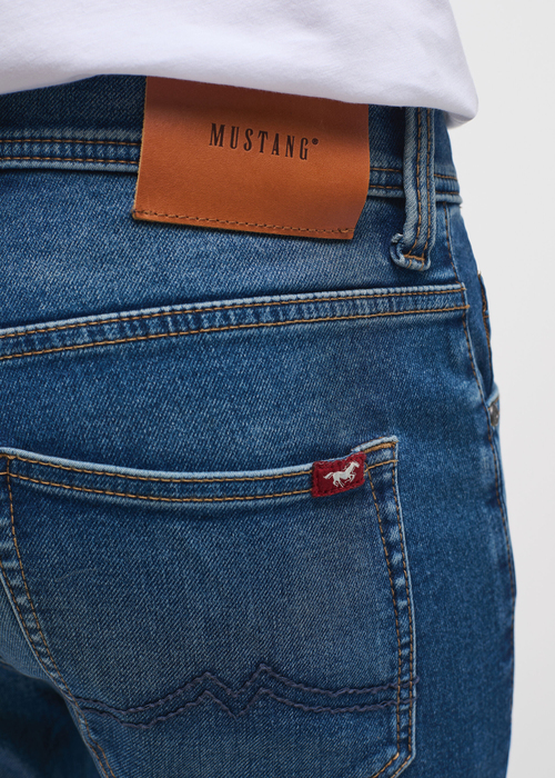 Meskie Spodnie Dzinsowe Mustang Jeans Oregon Slim K Denim Blue - 1013712-5000-783