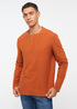 Meski Sweter Mustang Adrian C Henley Bombay Brown - 1013131-7102