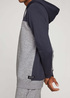 Mska Bluza Tom Tailor Hoody W Cutlines Blueish Grey - 1029022-10306