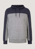 Mska Bluza Tom Tailor Hoody W Cutlines Blueish Grey - 1029022-10306