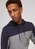Mska Bluza Tom Tailor Hoody W Cutlines Blueish Grey - 1029022-10306
