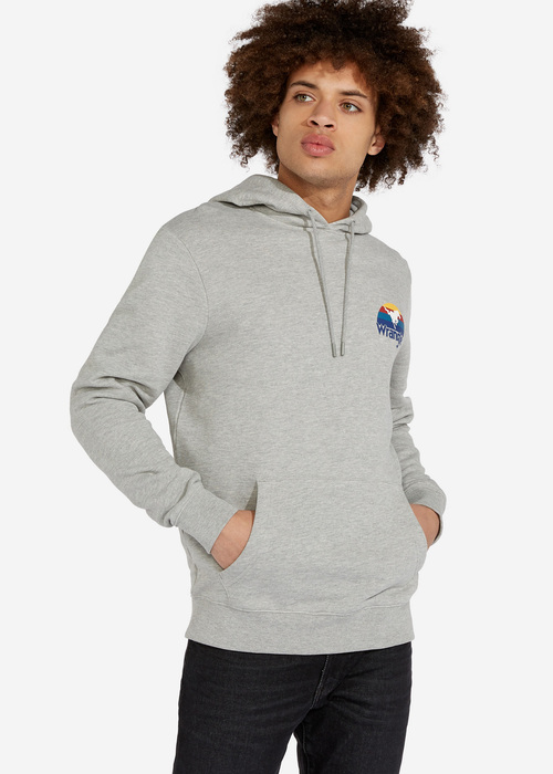 Wrangler Sunset Hoodie - Mid Grey Mel W6A8HYX37 112130669