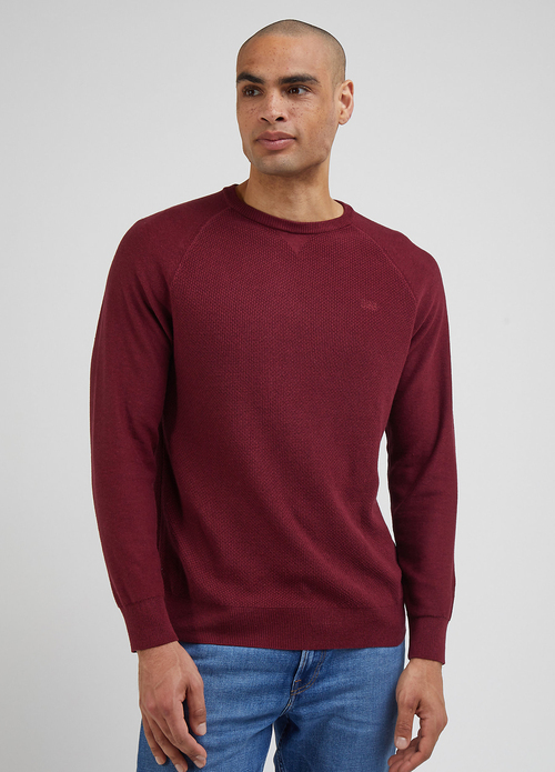 Lee Reglan Crew Knit - Port L83PKHA84 112341693
