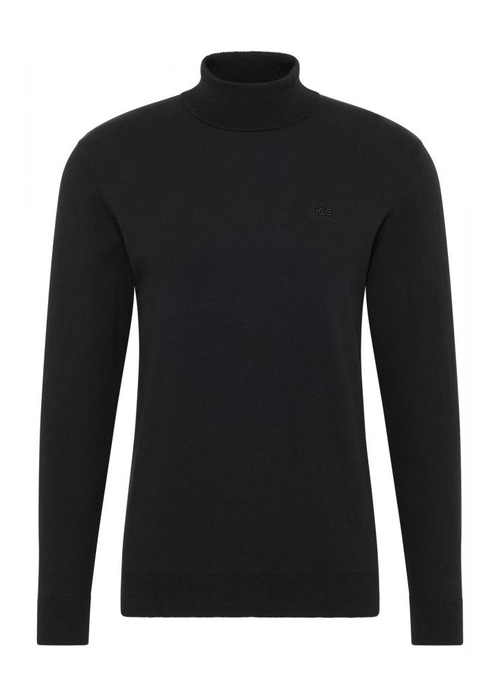 Meski Sweter Lee Hight Neck Knit Black - L83CKF01