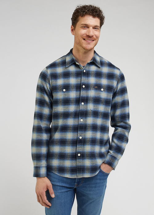 Lee Worker Shirt Black Check - LL31RS01