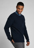 Meski Sweter Lee Seasonal Crew Mood Indigo - L83ZDD61