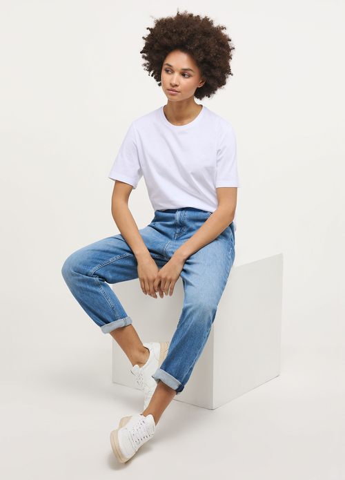 Damskie Spodnie Dzinsowe Mustang Jeans Style Charlotte Denim Blue - 1013598-5000-402