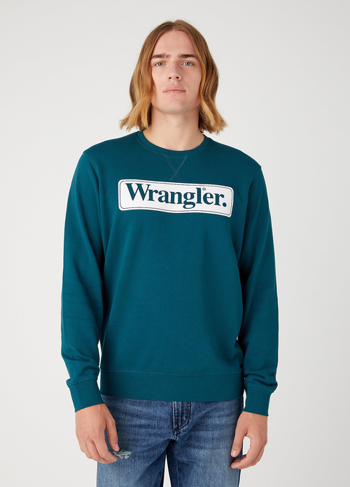 Wrangler Seasonal Crew - Deep Teal Green W6F3I3G03 112341199