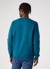 Meska Bluza Wrangler Logo Crew Sweat Deep Teal Green - W6MSIQG03