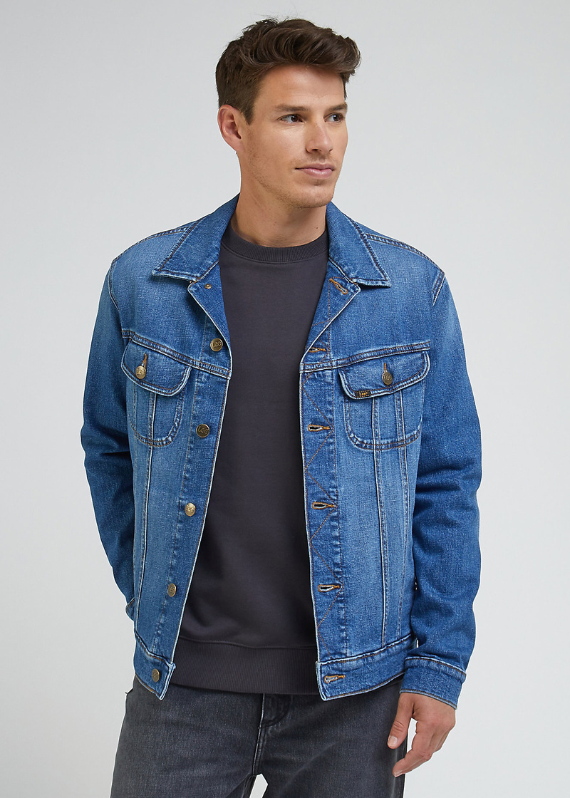 Meska Kurtka Dzinsowa Lee Rider Jacket Planet Waves - L89ZIAD17