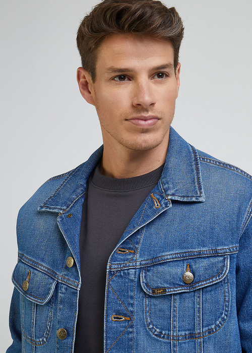 Meska Kurtka Dzinsowa Lee Rider Jacket Planet Waves - L89ZIAD17