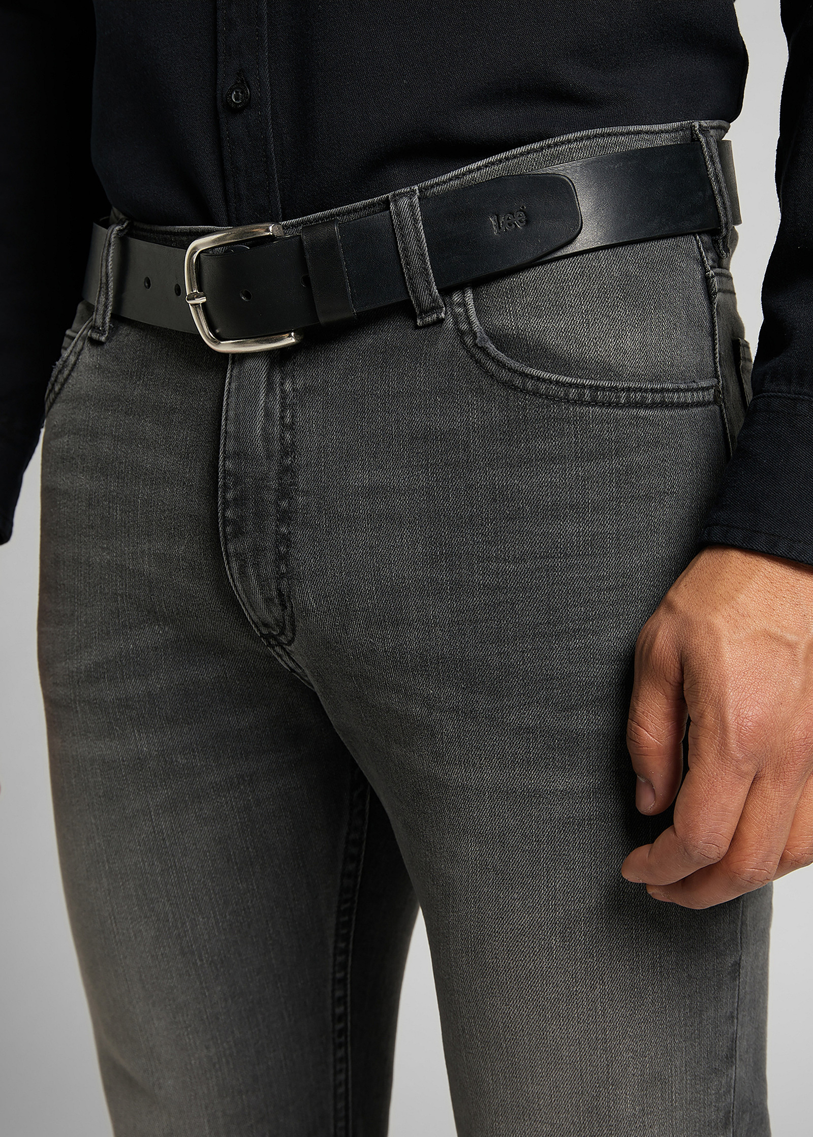 Pasek Meski Lee Belt Black - LF045001