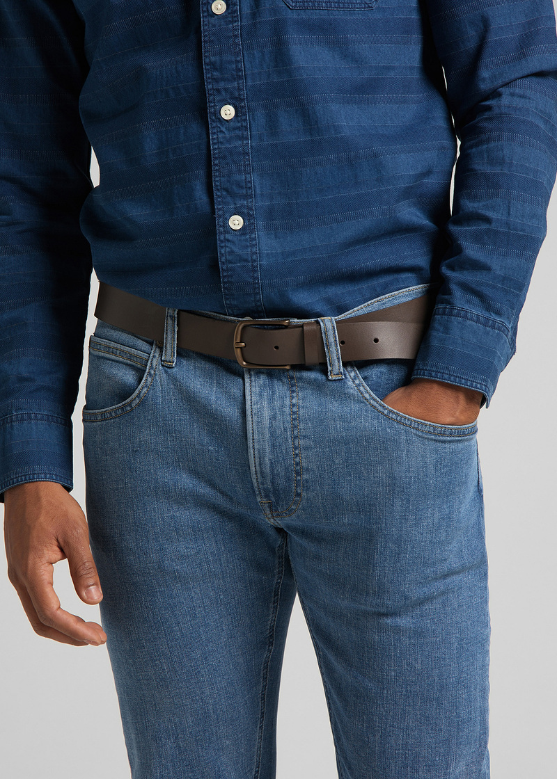 Pasek Meski Lee Core Belt Dark Brown - LG015324