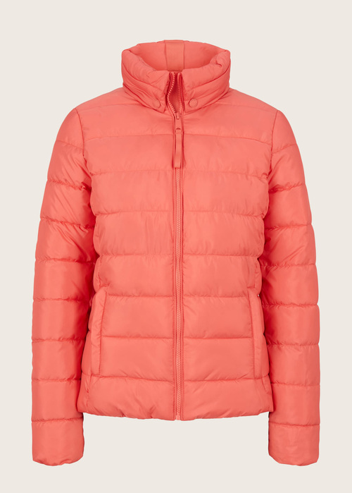 Tom Tailor Quilted Lightweight Jacket Smooth Papaya Red - 1031313-12230