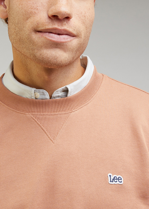 Meska Bluza Lee Plain Crew Sweatshirt Cider - L81IFWA08