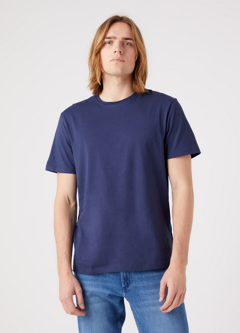 Meski T Shirt Wrangler 2 Pack Tee Navy - W7G9DH114