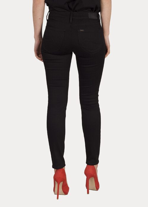 Damskie Spodnie Dzinsowe Lee Scarlett Black Rinse - L526FS47