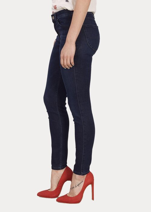 Damskie Spodnie Dinsowe Lee Scarlett Polished Indigo - L526RKKD