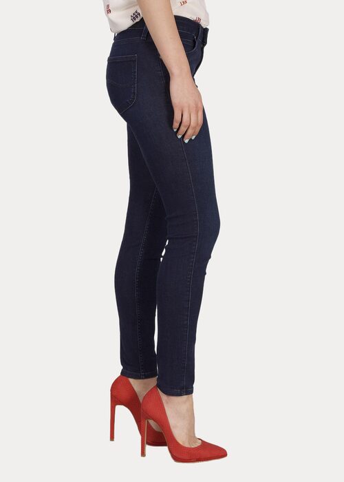 Damskie Spodnie Dzinsowe Lee Scarlett Polished Indigo - L526RKKD