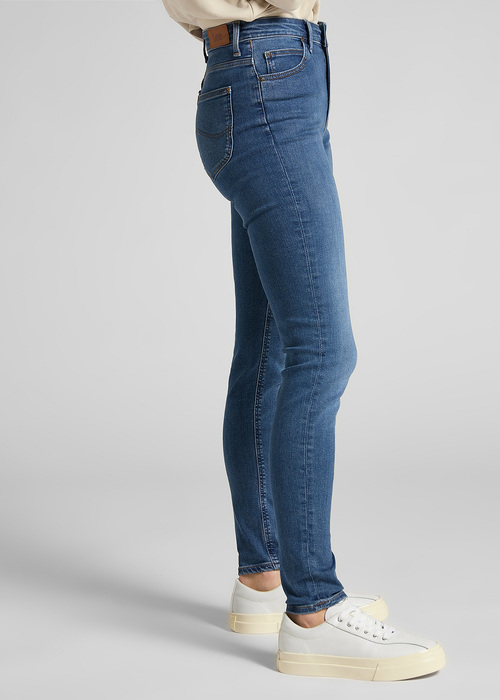 Damskie Spodnie Dzinsowe Lee Scarlett High Mid Copan - L626DUIW
