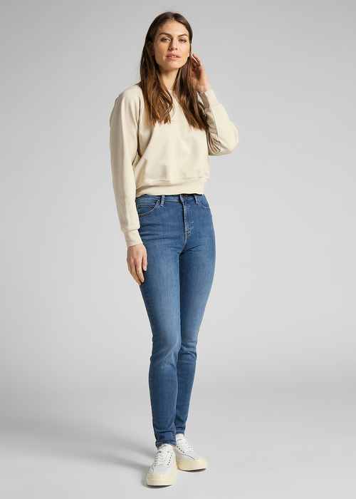 Damskie Spodnie Dzinsowe Lee Scarlett High Mid Copan - L626DUIW