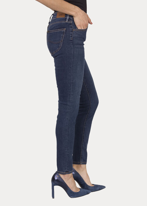 Damskie Spodnie Dzinsowe Lee Scarlett Dark Ulrich - L526DUIY